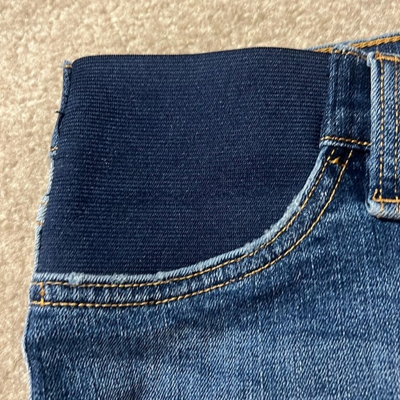 Hudson Maternity Jean Shorts Size 31 Demin Frayed Hem - Picture 5 of 8